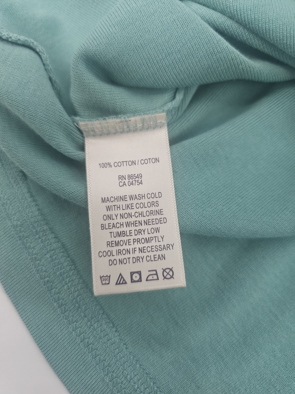 Tommy Bahama Relax Women's Long Sleeve Cotton Tee Aqua Teal Crew Neck Top S - Picture 5 of 7